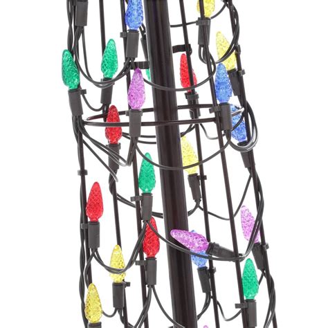 8 Ft Pre Lit Led Bare Branch Christmas Tree Multi Color Outdoor Yard