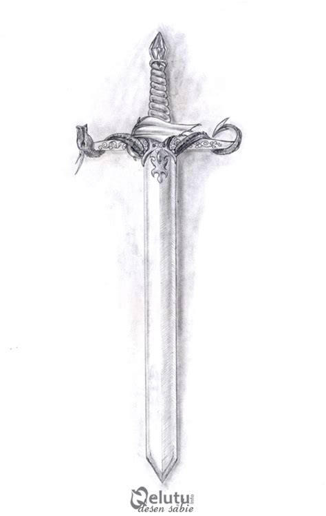 Sword Pencil Drawing By Nelutuinfo On Deviantart