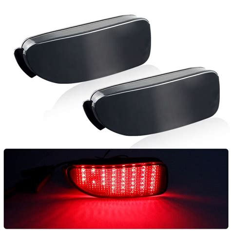 1pair Car Led Bumper Reflector Lights For For Toyota Estimafunction As