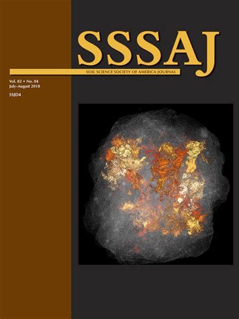 Soil Science Society Of America Journal Vol 82 No 4