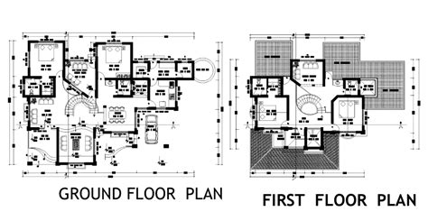 Bungalow Layout Plan Detail Dwg File Cadbull Furniture Placement