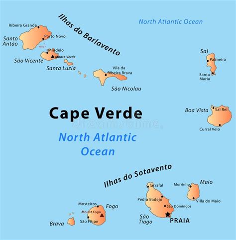 Map Of Cape Verde Islands Africa Map Of Australia And New Zealand
