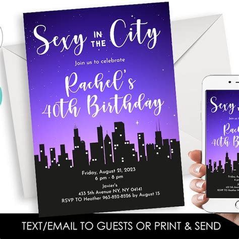 Sex And The City Invite Etsy