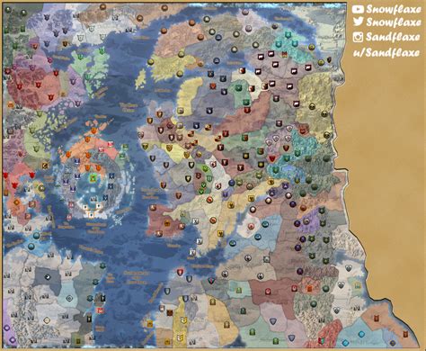 Full Mortal Empires Map With All Factions Legend Will Be Added