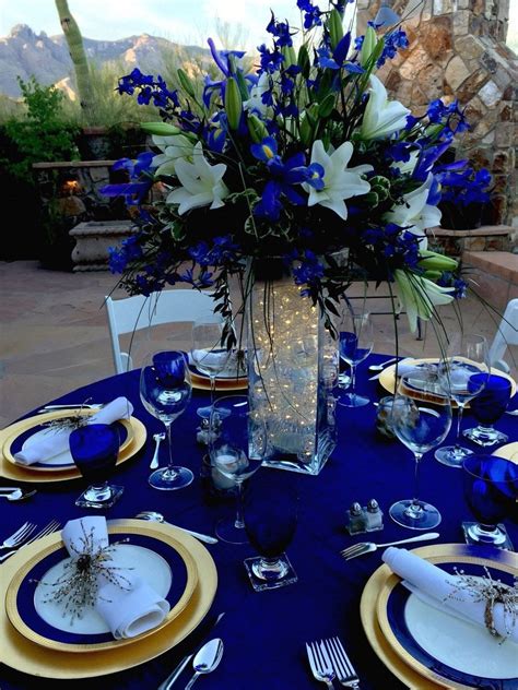 Royal Blue Wedding Centerpieces