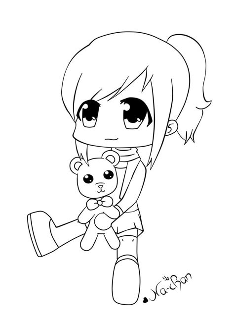 Anime Chibi Lineart By X3na Chan On Deviantart