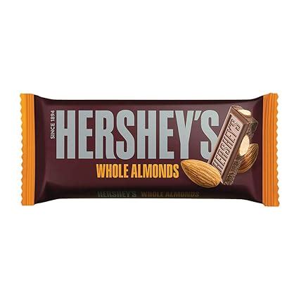 Hershey S Whole Almonds Chocolate Bar G Pack Of Amazon In Grocery Gourmet Foods