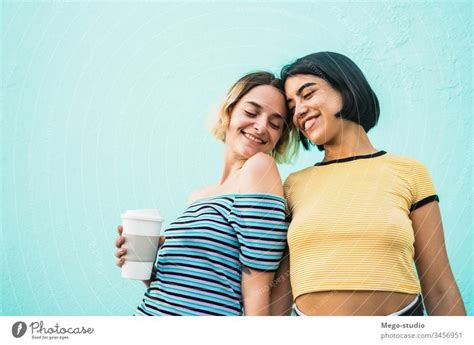 Middle Aged Lesbian Couple Enjoying Together In The Park A Royalty Free Stock Photo From Photocase