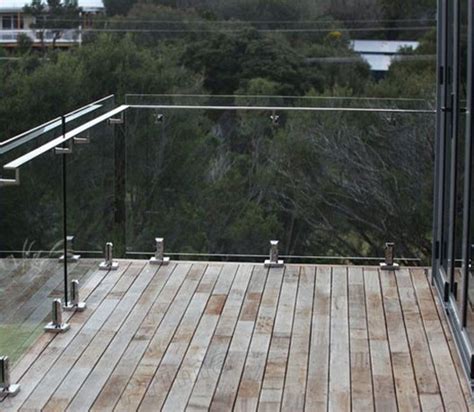 Deck Glass Railing With Clips Ssr18 Spindle Stairs And Railings