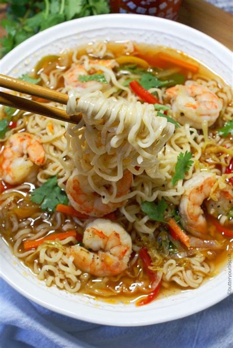 It's added to the bottom of the bowl before the. Spicy Shrimp Ramen Bowls Recipe | Butter Your Biscuit ...