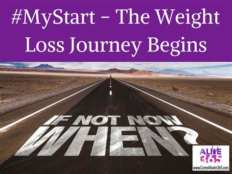 Mystart The Weight Loss Journey Begins Come Alive In 365