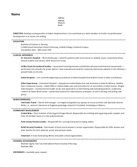 Nurse practitioner resume sample inspires you with ideas and examples of what do you put in the objective, skills, responsibilities and duties. FREE 7+ Nursing Resume Objective Templates in PDF