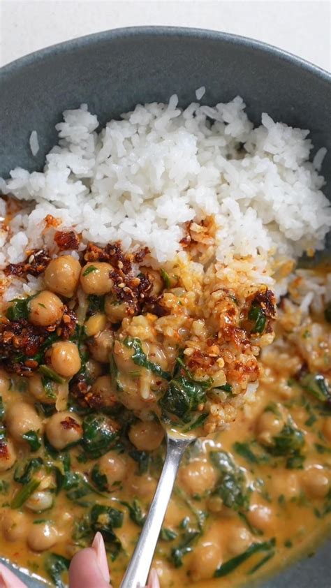 Steph S Chickpea Curry With Spinach And Rice Artofit