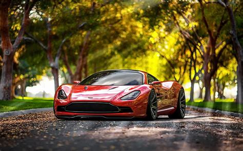 Hd Wallpaper Cars Aston Martin Concept Red Car Dbc Design 4k Ultra Hd