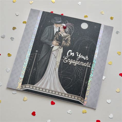Handmade Engagement Card Congratulations To The Happy Couple Etsy