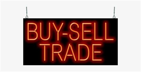 Download Transparent Buy Sell Trade Neon Sign Buy Sell Trade Sign Png