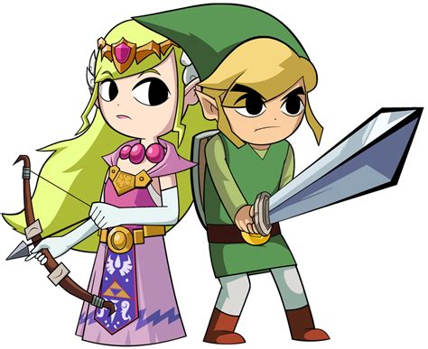 Toon Link And Toon Zelda By Greatlucario On Deviantart