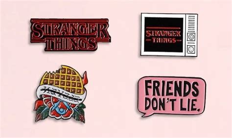 Pre Order Stranger Things Enamel Pins Hobbies And Toys Stationery