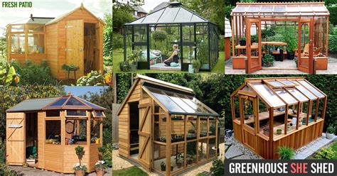 Do you have a green thumb? Greenhouse SHE Shed - 22 Awesome DIY Kit Ideas