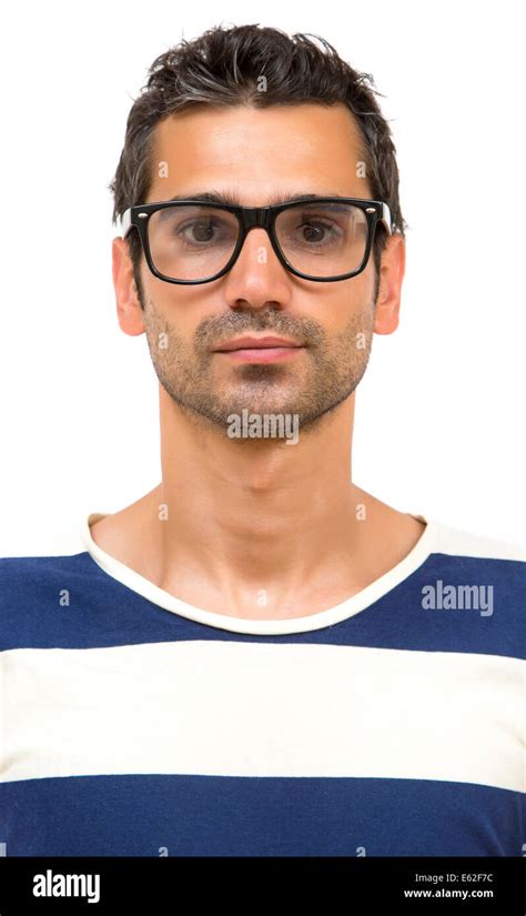 Young Man With Glasses Stock Photo Alamy