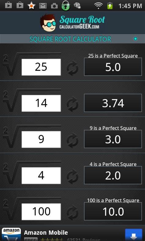 We call this process to simplify a surd. Square Root Calculator for Android - APK Download