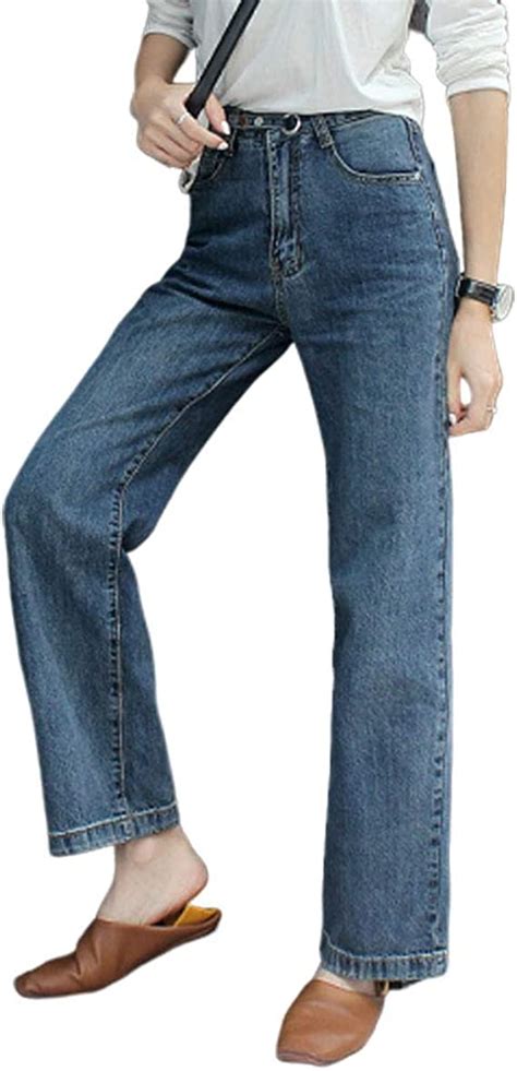 Jeans Femmes Dautomne Taille Avec Fermeture Haute Éclair Casual