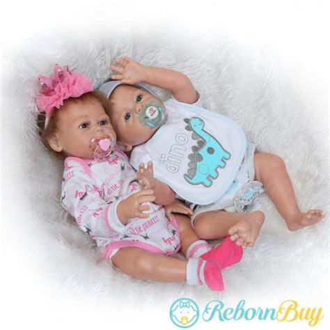 19 Inches Cheap Full Body Silicone Reborns Reborn Newborn Baby Twins Dolls