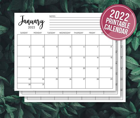 Calendar Refills 2022 January Calendar 2022