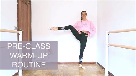 Warm Up Routine For Beginners My Pre Ballet Class Workout Natalie Danza Youtube