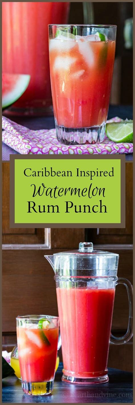 This Recipe For Watermelon Rum Punch Was Inspired By A Trip To Santa