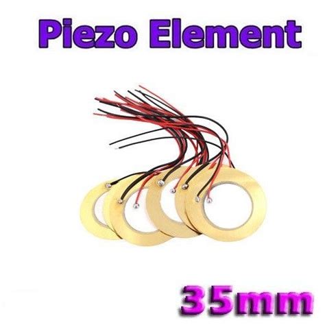 Jual Piezo Electric Ceramic Buzzer 35mm Element Sounder Sensor Sound