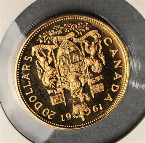 Sold Price 1967 Canada 20 Dollar Gold Coin Elizabeth Ii February 3