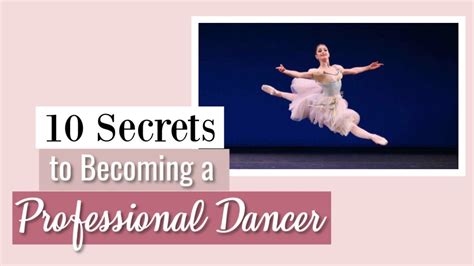 10 Secrets To Becoming A Professional Ballet Dancer Kathryn Morgan