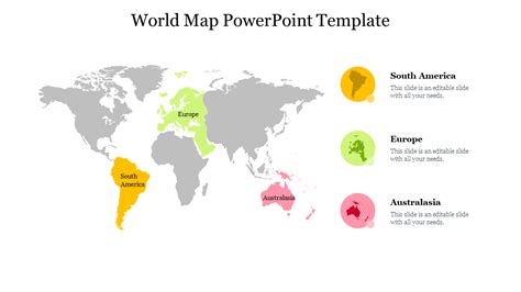 Elegant World Map Powerpoint Template Slide Designs