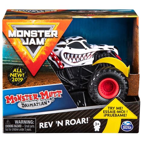 Monster Jam Official Monster Mutt Dalmatian Rev ‘n Roar Monster Truck