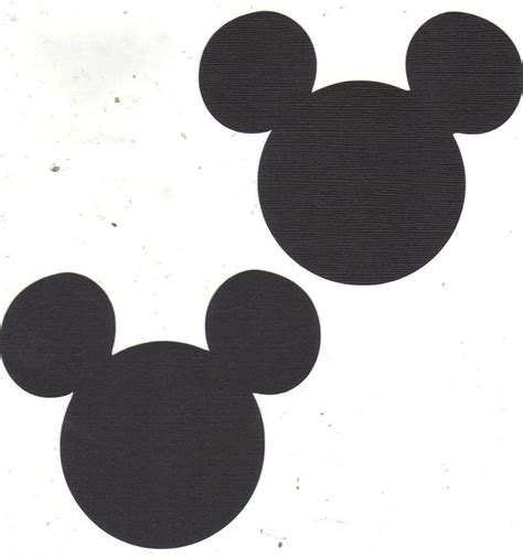 Free Mickey Mouse Head Silhouette Clip Art Download F