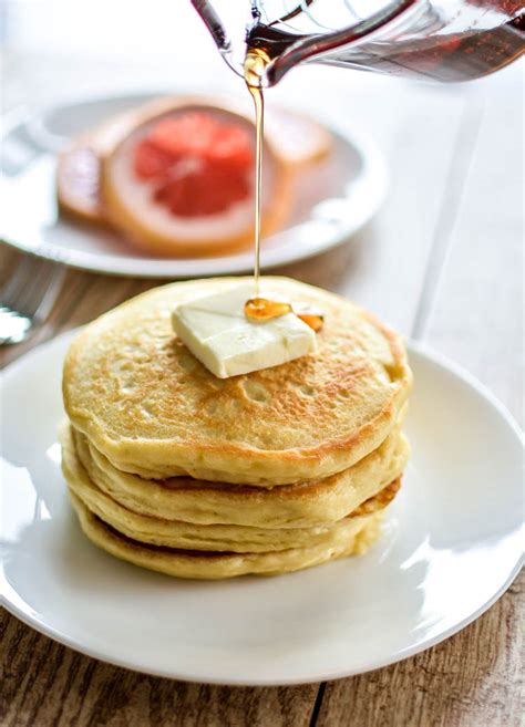 This greek yogurt pancakes recipe is a bit lighter than your usual pancake recipe. Grapefruit Greek Yogurt PancakesCooking and Beer