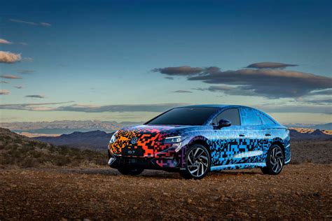 Vw Id7 Sedan Breaks Cover At Las Vegas Ces In Digital Camouflage