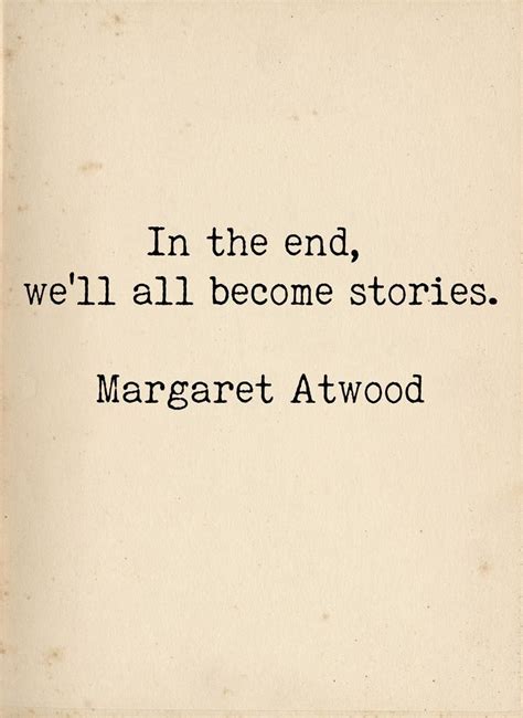 Literary Quote Print Bibliophile Art Margaret Atwood Quote Etsy