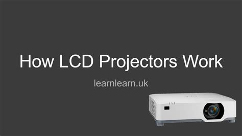 How Lcd Projectors Work Youtube