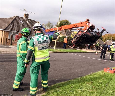 Mobile Crane Crashes Through Bungalows Roof Express Digest