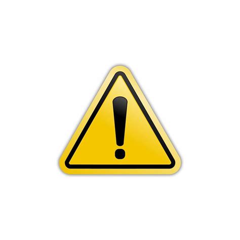 Yellow Warning Dangerous Attention Icon Vector Danger Symbol Filled