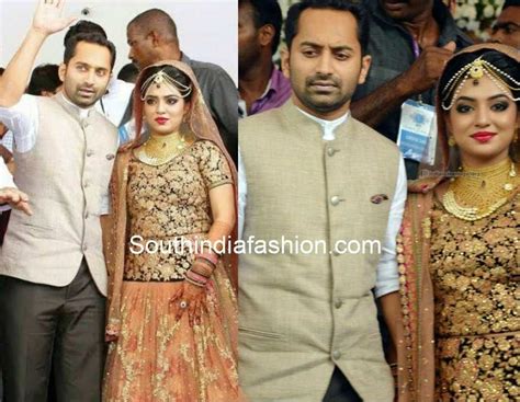 Malayalam actors fahad fazil and nazriya nasim got married here thursday. Nazriya Nazim and Fahad Fazil Wedding - South India Fashion