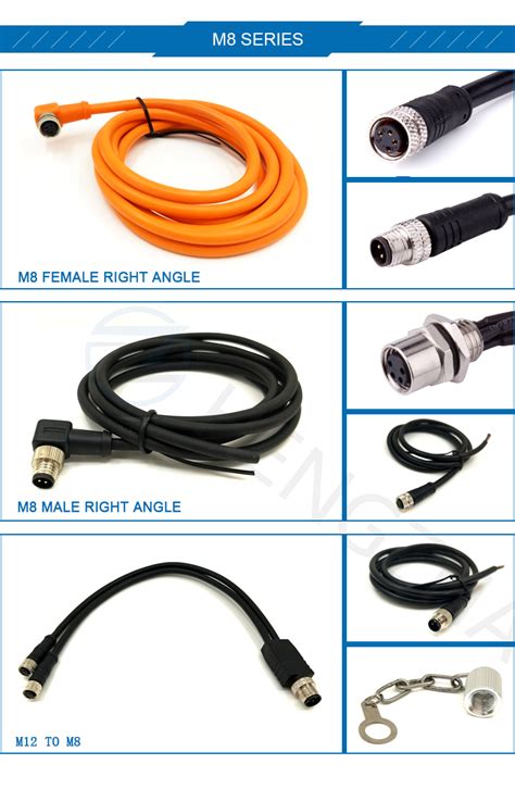 M8 Connector 3pin 4pin Cable Connector Manufacturer Supplier Exporter
