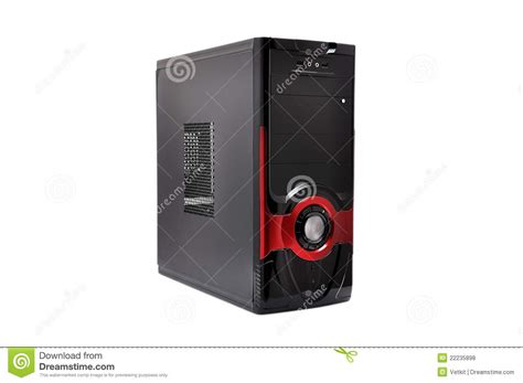 Computer System Unit Stock Photo Image Of Button Slimtower 22235898