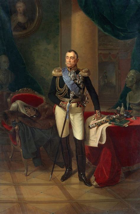 Kruger Franz Portrait Of Prince Pyotr Volkonsky Hermitage Museum