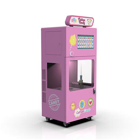 Commercial Automatic Cotton Candy Vending Machine Rohs Multi Language