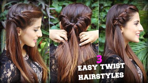 Easy hairstyles for short hair for school. 1 Min CUTE & EASY Everyday Twist Hairstyles For School ...