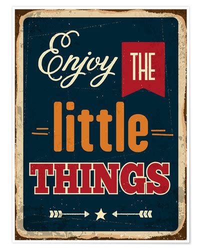 enjoy the little things van typobox als poster canvas print en meer posterlounge nl