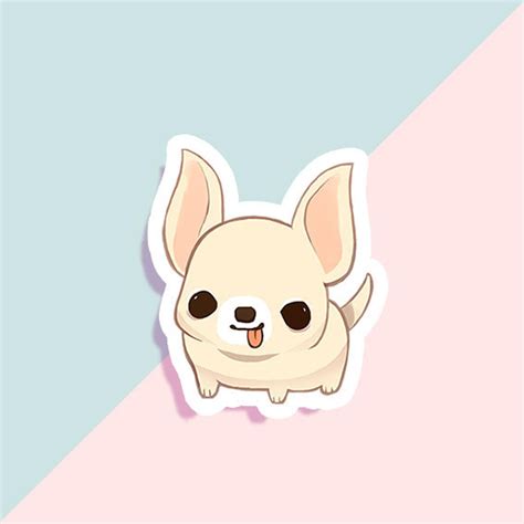 Vinyl Sticker Chub Chihuahua Etsy In 2021 Preppy Stickers Baby
